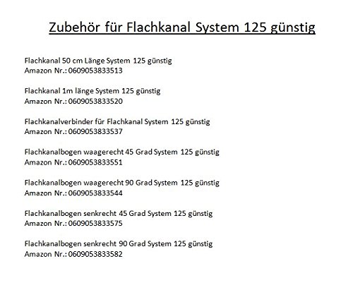 Übergangsstück Flachkanal auf Rund System 125 günstig - 2