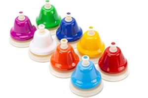 Ghzste 8-Note Kolorowe Dzwonki Ręczne Zestaw Instrumentów Muzycznych Zabawka dla Dzieci