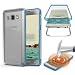 Produktbild Urcover Samsung Galaxy J5 (2016) „Touch Case 2.0“ [Upgrade Juni 2017] 360 Grad Rundum-Schutz Full Cover [unbreakable Case bekannt aus Galileo] Crystal Clear Full Body Case Handy-Tasche Schale Handy-Hülle Blau