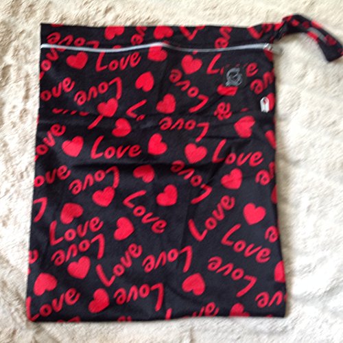 Kernow Kloth 2 Zip Wet & Dry Nappy / Swim Bag - Minky Love