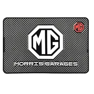 Hukimoyo MG Car Dashboard mat Anti Slip, Super Sticky Anti-Skid Phone Mount Navigation Holder Non Slip pad Design - 19.7 * 12.8 cm (Black)