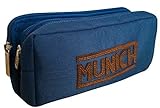 Portatodo/escolar Munich 252824 Leather Neceser, 21 cm, Azul Marino