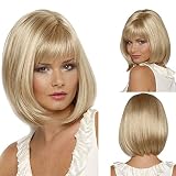 【Calidad de salón profesional】 Fibra sintética 100% resistente, el material se calienta hasta 130 grados C, sin ningún tinte químico para dañar el cabello y la salud, Suavemente y cerca de las pelucas físicas del cabello humano, Grado 8A, especialmente seleccionado para el mercado europeo.