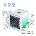 Produktbild BIEE Persönlicher Luftkühler Tragbarer Klimaanlagen Ventilator Lüfter USB Anschluss Desktop Lüfter mit 7 Farben LED-Leuchten