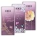 Produktbild Yokata [3 Packs] Samsung Galaxy Note 9 Hülle Hülle Silikon Transparent Durchsichtig Handyhülle Schutzhülle TPU Dünn Slim Kratzfest mit Motiv - Turm und Fahrrad + Blumen und Schmetterlinge + Blumen