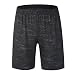 Produktbild Omiky® Herren Shorts Hosen Badehose - Quick Dry für Sport Beach Surfing Schwimmen Kordelzug/M-3XL (Schwarz, XL)