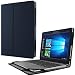 Produktbild Infiland Lenovo MIIX 320 Hülle Case Slim dünne Schutzhülle Cover Tasche für Lenovo MIIX 320 (mit Auto Schlaf/Wach Funktion, Nicht enthalten Tablet und Tastatur)(Dunkleblau)