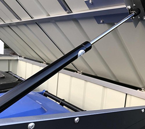 Globel Industries Metallgerätebox und Mülltonnenbox 5×3 Anthrazit // 174x101x132 cm (BxTxH) // Aufbewahrungsbox und Gartengerätebox - 8