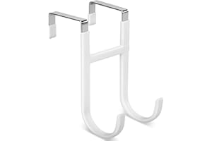 MOXYOY Over Door Hooks,Over Door Hanger, Multi - Purpose Double Door Hanger for Hanging Bags, Towels,Christmas Wreaths, Socks, Gift Bags, Door Coat Hanger on Kitchen, Bathroom, Drawer, Cabinet Doors