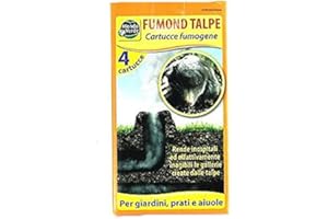 Mondo Verde Rep100x2 2 Pezzi-Repelente Fumond Talpe Roditori Estuche 4 (Total de 8 fumogeni), Negro