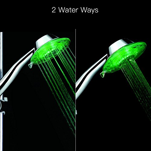 Duschkopf LED CrazyFire 7 Farben Automatische Wechsel Rund LED Handbrause - 3