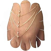 Cubahop Retro Ägyptische Open Arm Kette Multi Layer Quaste Anhänger Armband Kette Oberarm Armband für Frauen (Silbrig