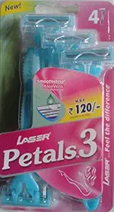 Laser Petal3 Diposable Razors - Pack of 4