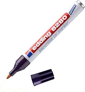 Edding 8280 Special Marker Securitas Uv Marker Pen 1 5 3 Mm Colourless Amazon De Stationery Office Supplies