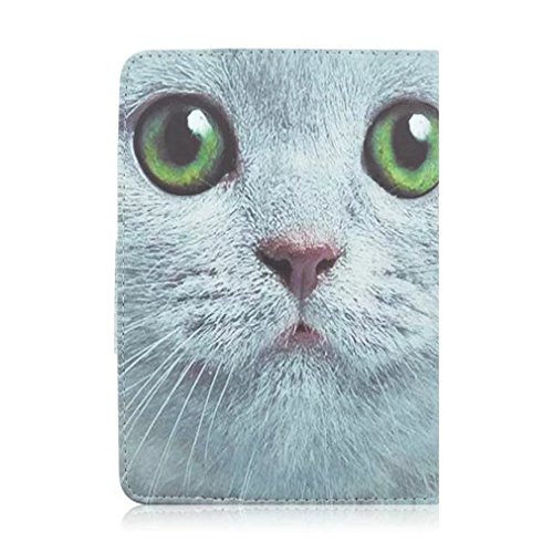 SZHTSWU Universal 7 Zoll Kunstleder Tablette Hülle, Magnetverschluss Farbmalerei Serie PU Leder Tasche Schutzhülle Flip Case Ledertasche mit Standfunktion für Alle 7″ Zoll (Bildschirmgröße 6,5 Zoll – 7 Zoll) Tablet-PC, iPad -z.B. Apple, Samsung, Huawei, Sony, Acer, Asus, Lenovo, Amazon (Weiß Katze-05) - 3