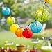 Produktbild Kitlit 20er Solar Outdoor Lichterkette Lampions Laterne Solarbetrieben Lichterkette Wasserfest Weihnachten Dekoration
