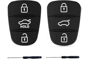 Leogony 2PCS Car Key Fob Cover, Mini Key Fob Cover Compatible with Hyundai & Kia Car Accessories, Replacement Rubber Keyring Fob Cover