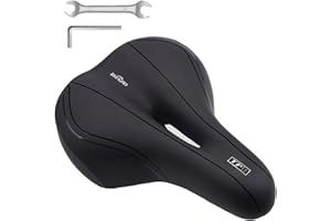 VOTUKU Selle Velo Gel Confortable, Selle de Vélo avec Fonction d'Amortisseur, Accessoire Velo Selle Velo Confortable pour VTT Vélos/Velo Electrique/Route vélos/Ville