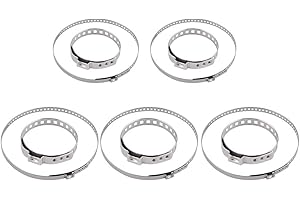 CENPEK 10Pcs CV Boot Clamp Assortment Kit, 12 Pairs Universa Small and Large Stainless Steel Universal Adjustable Stainless Steel Drive Shaft Joint Boot Crimp Clamp Kit for Most Cars