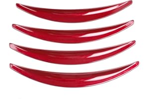 iSpchen Kotflügelverbreiterung 4 Stück Auto Kotflügel Verbreiterung Streifen Vorder und Hinterrad Radlaufleiste Auto Schmutzfänger Rad Spritzschutz Zierleisten zubehör Kompatibel für Modell 3