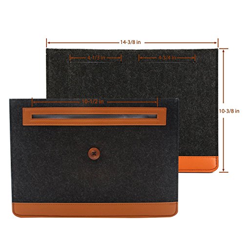 13 inch Laptop-Ultrabook-Notizbuch-Computer-Hülsen-Kasten, Shinymod 13 „Tablet-Abdeckung Schützende Tragetasche für 11″-13.3″ Apple MacBook Air / 13″ MacBook Pro /12.9“ ipad pro /HP Dell Galaxy Tab - 6