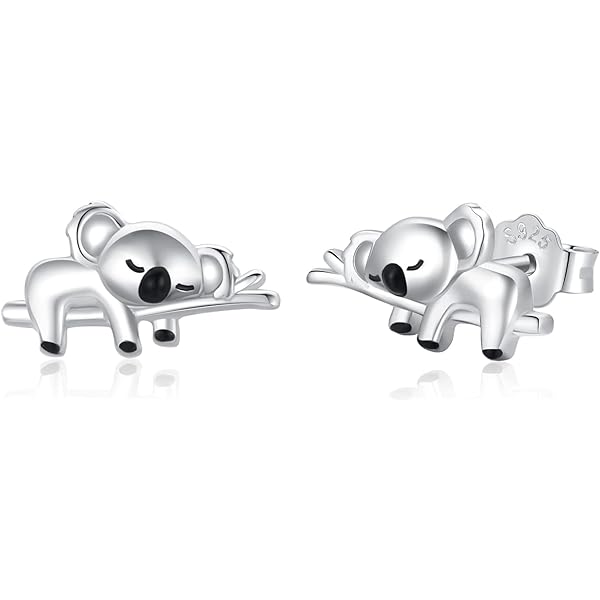 Boucles D'oreilles Dauphin En Argent 925 Fermoirs Vis Pour Fille