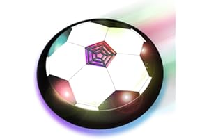 TODARRUN Kids Toys LED Hover Football,Gifts for Boys Girls 3 4 5 6 7 8-12 Year Old Toys,Air Power Soccer Ball Indoor Outdoor Game