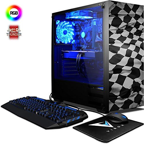 VIBOX Pyro GL9TX-199 Gaming PC Computer with War Thunder Game Voucher (4.2GHz AMD FX 8-Core Processor, Nvidia GeForce GTX 1080 Ti Graphics Card, 16GB RAM, 240GB SSD, 2TB HDD, No Operating System)
