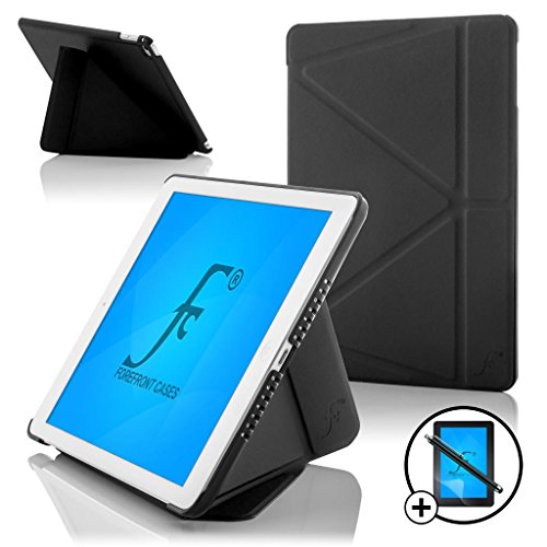 Forefront Cases® Neue Origami Leder Hülle / Tasche / Case / Cover für Apple iPad Air 2 / 2nd Generation A1566 (Oktober 2014) - Ultra Slim Lightweight mit vollem Geräteschutz - inkl. Eingabestift und Displayschutz