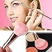 VONISA 7pcs Soft Makeup Brushes Sets-Professional Kabuki Make Up Brush Set-Face Foundation Eye Cosmetic Brush Kit-Contour Make Up Brushes-Makeup Brush Cleaner with Makeup Sponge Puff+ Cleaning Egg
