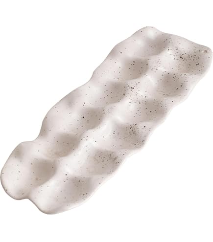 Porte-œufs En Céramique 12 Places - Blanc, Résistant à La Chaleur - Pour Comptoir Ou Réfrigérateur - 13