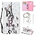 Produktbild für Huawei P9 Lite (5,2 Zoll) Hülle, Glitter Strass Bling Ledertasche Muster Weich PU Schutzhülle für Huawei P9 Lite (5,2 Zoll) Flip Cover Wallet Case Tasche Handyhülle mit Lanyard Strap Stand Function Magnetverschluss Etui Schale Credit Card Slots Bookstyle Purse Design Handytasche Lederhülle Schutz Hüllen mit für Huawei P9 Lite (5,2 Zoll) +Schlüsselanhänger (R) (13)