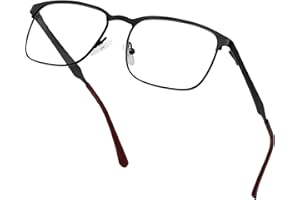 KANASTAL Blaulichtfilter Brille Damen und Herren Leicht Premium Metallrahmen Blaulicht Brille Ohne Stärke Anti Blaulicht Blaufilter Baming Brille UV400 Schutz