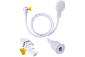 svpfuo 2 Pezzi Doccino per Lavandino, Doccetta per Doccia, Soffione Doccia con Tubo, Docce Domestiche, Soffioni, Docce, Detergenti per Cani E Gatti, Docce Veloci per Negozi di Animali