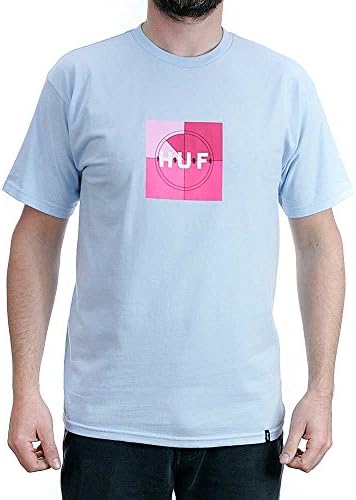 Huf Broadcast Box Logo T-Shirt Light Blue Medium