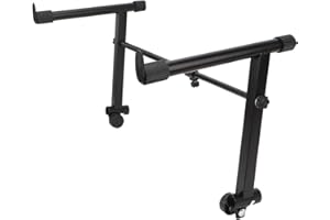 SPYMINNPOO Keyboard-Ständer-Adapter, Zweiter Stand-Ständer, Elektronischer Klavier-Keyboard-Ständer, Rack-Halterung, 42–75 cm Breitenverstellung
