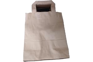 GREENBOX Bolsas de papel ecológicas grandes, bolsas de papel, bolsas de regalo, bolsas de papel biodegradables, compostables, 25 bolsas de papel marrón, 18 x 8 x 22 cm