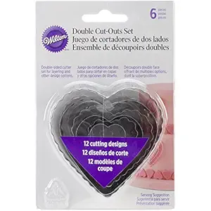 Wilton 6-Piece Nesting Fondant Cutters, Heart