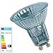 Produktbild 10 Stück Halogenlampen GU10 35 Grad 20 Watt 64831 230 Volt Halopar16 - Osram