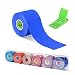 Produktbild Kinesiologie Tape Tapeverband 5cm Breite x 5m Rollenlänge Sport Physio Tape Zream Elastisches Therapeutisches Tape für Plantarfasziitis, Knöchel, Schienbeinkantensyndrom, Knie, Gelenk, Handgelenk, Rücken, Schulter, Hals, 6 Farben Verfügbar Dunkelblau. Zusätzlich eine Mini Universal Handy Tischhalterung