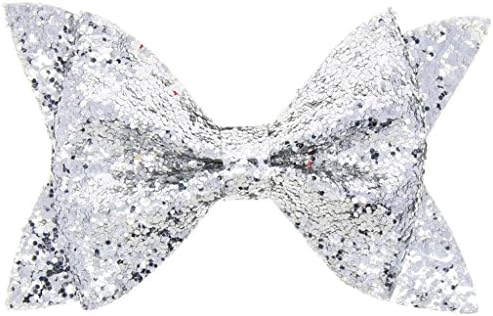 Wisdomvision Baby Girls Toddler Multicolored Sequin Bow Hairpin Elastic Hair clips