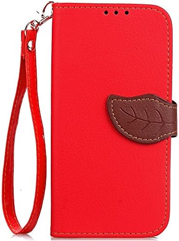 Eaquro iPhone X / iPhone 10 Case,Eaquro Fashion Design PU Leather Wallet Folio Flip Case with Stand Function for iPhone X / iPhone 10 - Red
