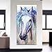 Produktbild RTCKF HD High-Definition-Mikro-Jet-Druck Wohnzimmer dekorative Malerei Wandbilder Aquarell Tier Pferd Moderne dekorative Malerei ohne Rahmen A1 30cmx60cm