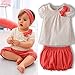 Etosell Summer Cute Kids Baby Girl Short Sleeve Tops+Short Pants Outfits Set