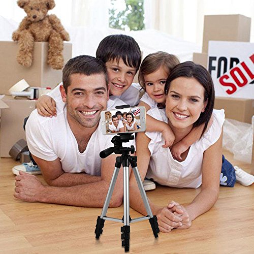 Gran Compra para Teléfono móvil trípode Smartphone trípode con
Bluetooth mando a distancia 102 cm Aluminio trípode de cámara para
iPhone Samsung y cámara digital Revisión