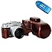 Produktbild First2savvv XJPT-XT10-10G10 dunkelbraun Ganzkörper-präzise Passform PU-Leder Kameratasche Fall Tasche Cover für Fuji Fujifilm X-T10 XT10 X-T20 XT20 16-50mm 18-55mm Lens mit SD-Kartenleser