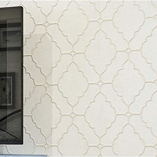 Price comparison product image Chinesische Vliestapete Wohnzimmer Schlafzimmer TV Hintergrund Wandtapete hellbeige