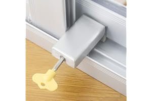 WANLIAN 1PCS Door Window Lock Stopper Adjustable Thick Sliding Safety Anti Theft Children Security LockChild Plastic Steel Aluminium Free Rails Limit Window Door Anti Slip
