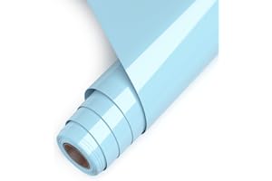 Asoway Vinilo Textil Termoadhesivo, Vinilo Textil Azul claro 30.5cm x 457cm HTV Rollo Para DIY camisetas, bolsas, sombreros y otros tejidos, Efecto de patrón tridimensional，Fácil de operar