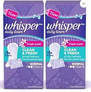 Whisper Pantyliner Intimate Wipes??(2 g, Pack of 1)